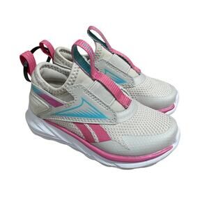 New Reebox Toddler Running Shoes Lite Spinner Grey/Pink/Aqua Size 5